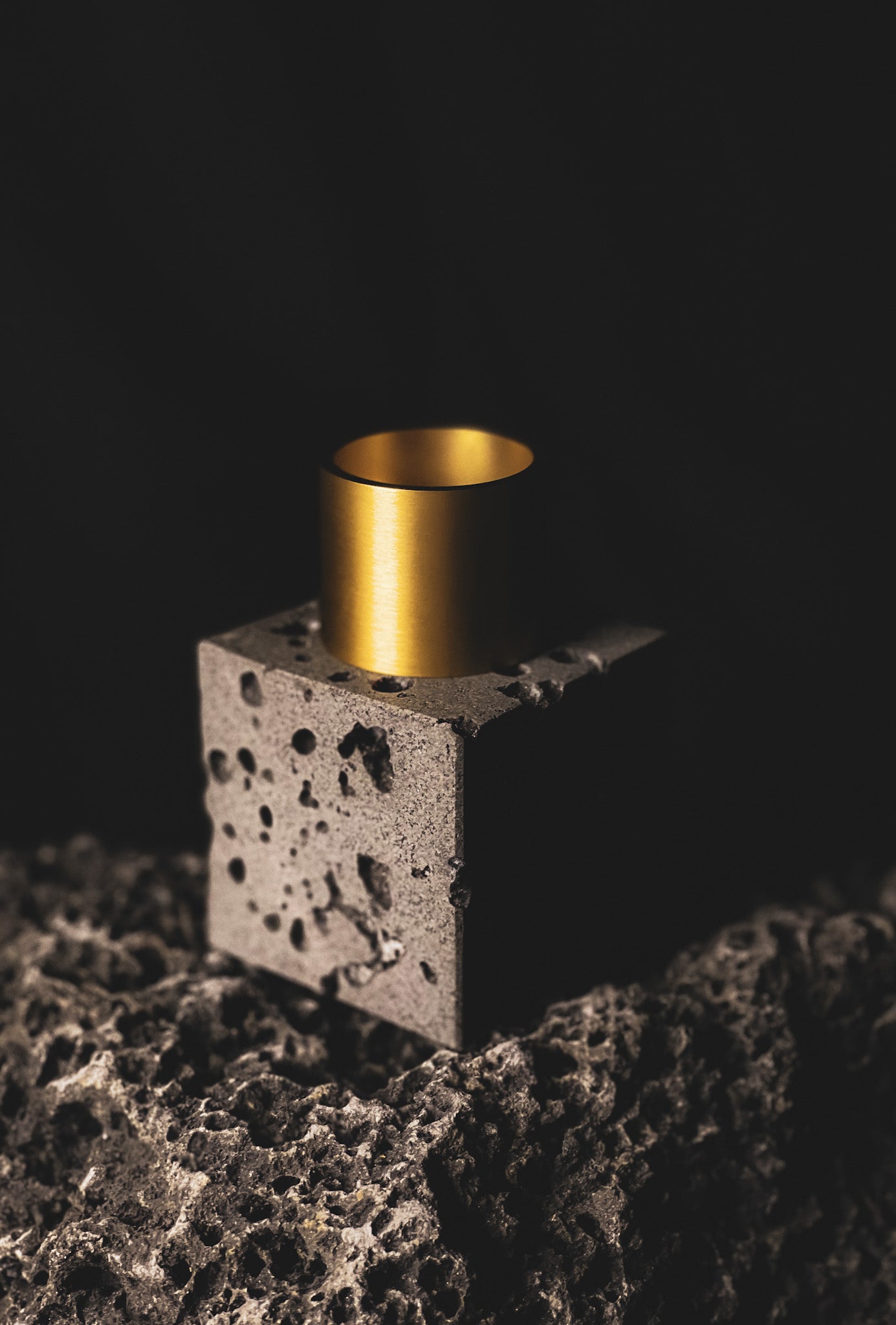 Lava candle holder