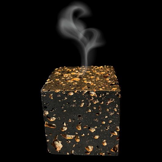 Christmas lava cube black and copper - Hrauney