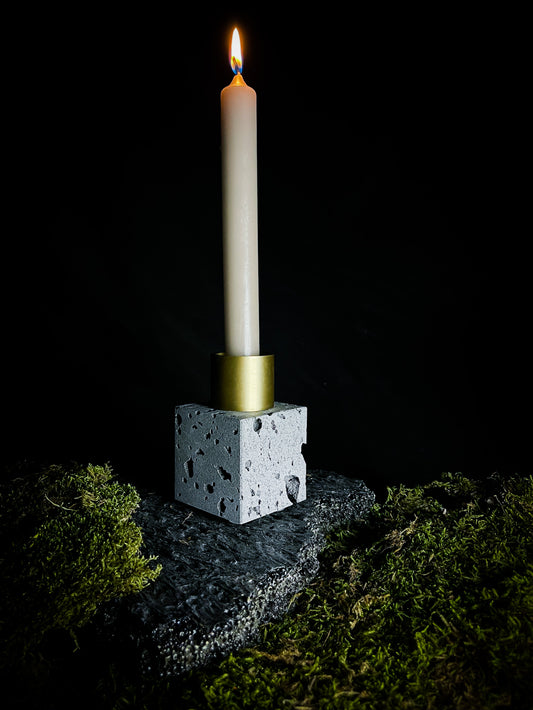 Lava candle holder